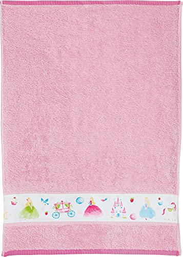 Erwin Müller Kinder Handtuch, Frottiertuch Prinzessin Baumwolle rosa Größe 50x70 cm - kuschelweich, saugstark, langlebig, mit Aufhänger