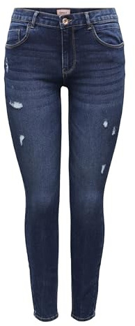 ONLY Onldaisy Reg Push Up SK ANK DEST Dnm Box Vaqueros Elásticos, Dark Azul Denim, 31W x 32L para Mujer