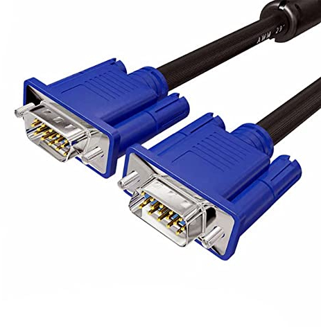 Joysong VGA Kabel 1.8m lang Computer Monitor Hochauflösend Stecker zu Stecker Monitor Verlängerungskabel, Blau