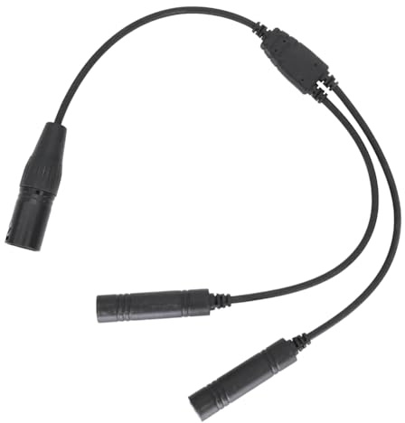 LYEAA GA dubbla pluggar till Airbus 5-stifts XLR-adapter universal GA dubbla pluggar hane till XLR honomvandlare för flygkommunikation