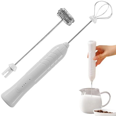 Bastoncini di schiuma per latte, bastoncini per frullatore di latte, bastoncini in schiuma di caffè, schiumogeno portatile, frullatore per uova, con 3 velocità, mixer portatile senza fili per