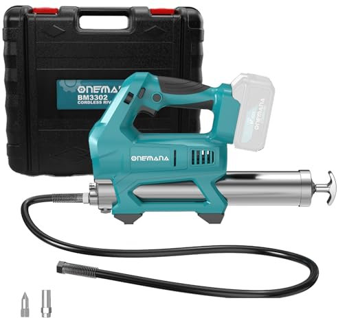 ONEMANA Engrasadora Bateria,1500 vatios, 3 Modos 20000PSI