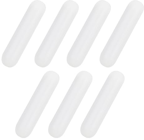 Sgehai 7pcs White Cylindrical Magnetic Stirrer Bar, 30mm, for Magnetic Stirrer Mixer