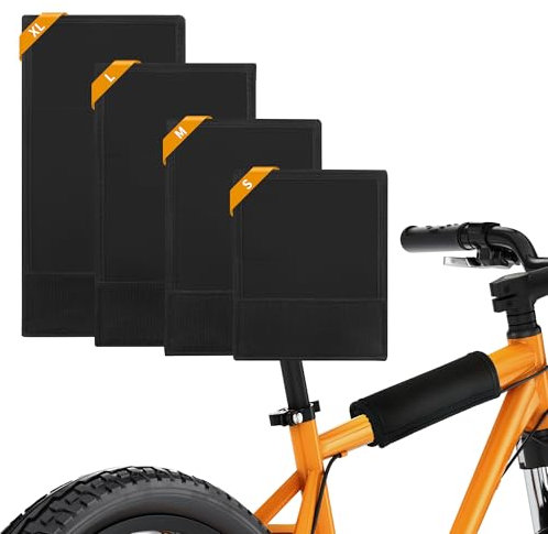 YiliYa Set di 4 protezioni per telaio per bicicletta, in carbonio, protezione per il trasporto per bicicletta Thule, accessori per bicicletta