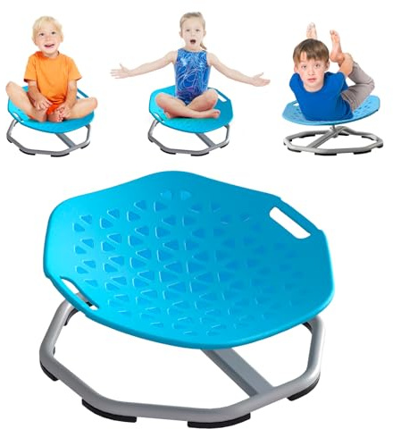 Chaise rotative sensorielle pour enfants, jouet assis et rotatif pour autisme et TDAH, chaise pivotante pour améliorer l'équilibre et la coordination, équipement sensoriel pour enfants