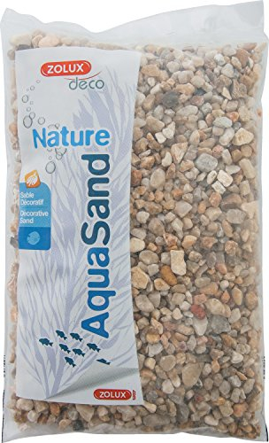Zolux Gravier Naturel pour Aquarium Quartz Gros de 3 à 8 mm de Granulométrie 1 kg