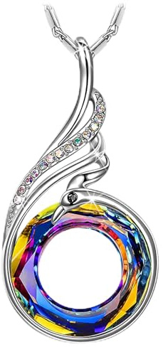 Kate Lynn Phoenix Necklaces for Women Crystal Pendant Necklace Jewelry Birthday Gifts for Women Christmas Mothers Day Gifts for Mom Wife Daughter Gift for Girlfriend Best Friends Lady