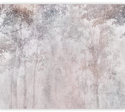 murando - Fototapete Premium-Vlies Wald 350x256 cm Vlies Tapeten Wandtapete XXL Moderne Wanddeko Design Wand Dekoration Wohnzimmer Schlafzimmer Natur Botanik Bäume Abstrakt Landschaft