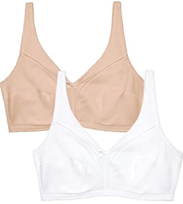 Fruit of The Loom Brasier Senza Fodera da Donna Reggiseno a Copertura Completa Donna, Bianco 86 CK/Sabbia, 6D