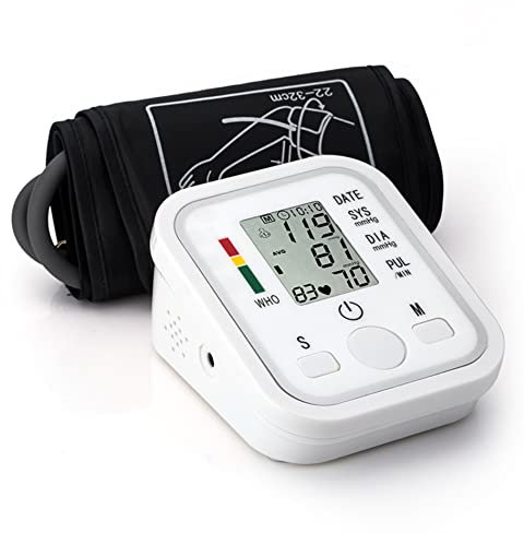 Tensiómetro de Brazo digital, medición precisa de la presión arterial y el pulso, validado clínicamente, Medidor Automático De Presión Arterial Para La Parte Superior Del Brazo, pantalla LCD grande