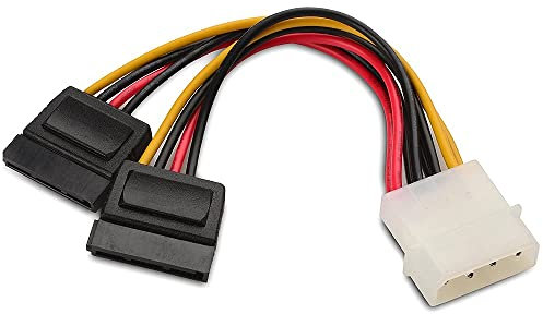 Cable Alimentacíon IDE MOLEX a Doble SATA Disco Duro HDD CD DVD ROM