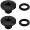 VGOL 2er-Set Fahrrad-Entlüftungsschraube O-Ring Ölkappenschraube für Geteilten Fahrradkörper TC4-Titanlegierung M5 X 10 Mm Schrauben Kompatibel mit Shimano XT SLX Zee Deore LX (schwarz)