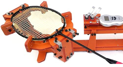 XUXIAO Badminton Racket stringing Machine, 6-Point Fixed 60lb Winch Type Badminton String Machine, for DIY Squash, Tennis or Badminton Rackets