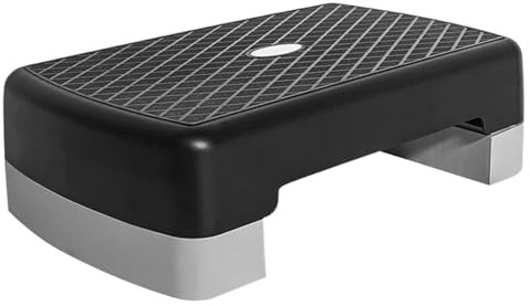 Fitness Stepper para el hogar, 45 x 28 x 13 cm, para aeróbic, tamaño pequeño, altura ajustable, superficie antideslizante, equipo de fitness para entrenamiento de fuerza y aeróbic