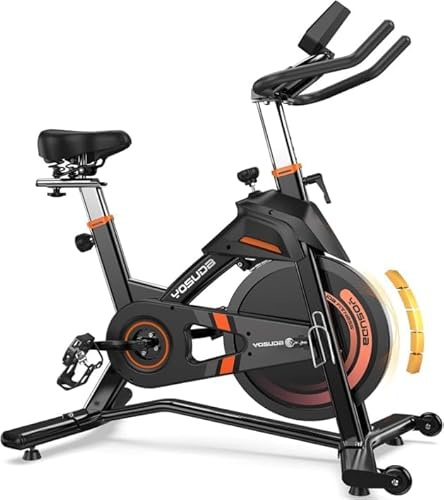 YOSUDA 2026 New Exercise Bike, Indoor Spin Bike for Home Use, HR Monitor, LCD & App, Silent Magnetic, Tablet Holder, 8-Level Seat, 5-Level Handlebars, 80% Pre-Assembled, Stationary Bike, 136KG/160KG