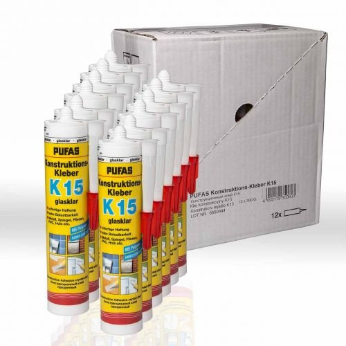 12 x Pufas Konstruktions-Kleber K15 300g