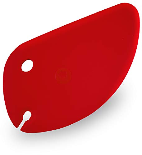 Kochblume Dough Card with Notch for Dough Hooks for Food Processors red