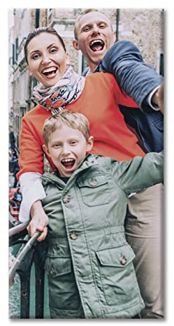 LABORATORIO 102 Foto su Tela personalizzata (60x30 cm) - Stampa su Tela - Quadro personalizzato con foto - Quadri Canvas Idea Regalo - Massima Qualità di Stampa - Quadro Moderno Pronto da appendere