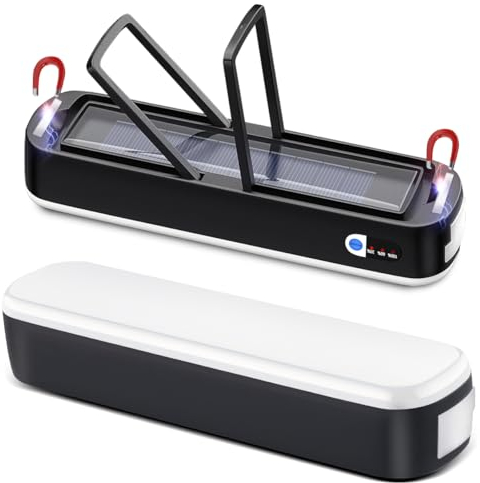 LeKaufen LED Campinglampe Solar 2000LM, Camping Laterne Aufladbar 6500mAh, Camping Licht Magnetische Zeltlampe, Anzeige Der Leistungsstufe, 5 Licht-Modi für Pavillon Beleuchtung Notfall Vorzelt