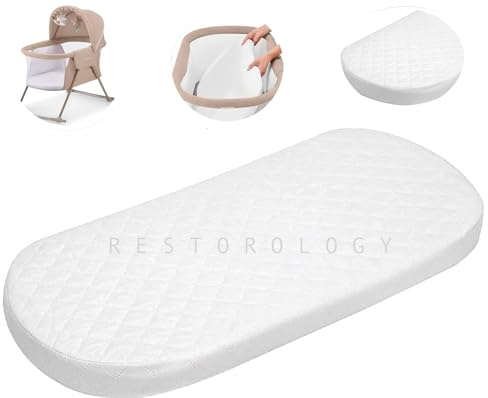 BUY ALL HERE Pram and Moses Basket Mattress – Fit to Kinderkraft (Baby Crib - 3 x 1 Lovi) Baby Crib | Breathable | Hypoallergenic | Size 78 x 41 x 04 CM