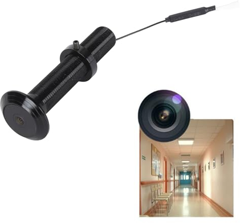 Caméra Judas de Porte, Visionneuse de Porte Avant WiFi HD 1080P Stockage Intégré, Caméra IP à Trou Oculaire de Porte Grand Angle 220 Degrés pour Application Tuya (32GB)