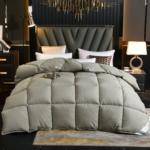 Edredón de Plumas y Plumón 150x200cm,Edredón Bicolor de Fibra, Edredón Relleno Nórdico, Edredón para Todas Las Estaciones para Cama D 150x200cm(1.5kg)