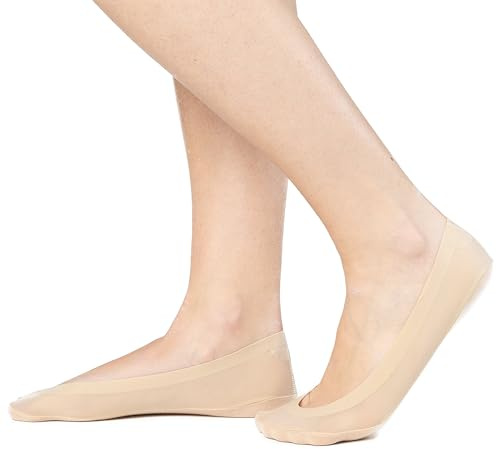 Ciocca Calzini Fantasmini Donna Taglio Laser Antiscivolo Cotone Traspiranti Invisibili per Ballerine Sneaker 3/6 Paia [692/2N_003_II_3]
