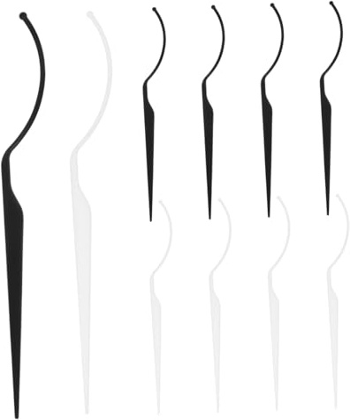 Veemoon 10Piezas Soporte para Pestañas Postizas Herramienta de Visualización Reutilizable Acrílico Transparente y Exhibición Ordenada para Pestañas Postizas