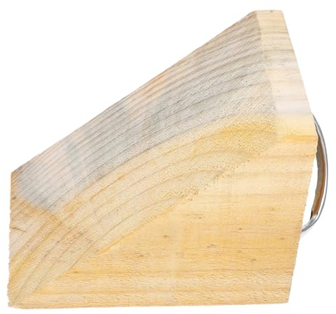 ROMISBABA Blocca Ruota Portatile in Legno e Ferro, Cuneo Antiscivolo Per Camper e Roulotte Da Viaggio, Accessori Stabilizzatori Per Ruote Camion e Rimorchi, Facile Da Usare Per Parcheggi Sicuri