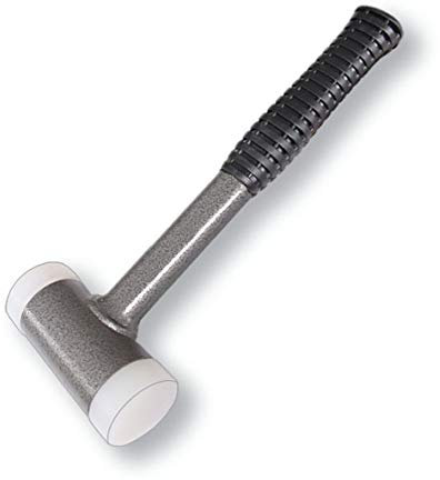 Marteau sans retour type 35 | Marteau de serrurier avec manche en tube d'acier | Têtes en polyamide Ø 35 mm | Marteau pour des coups riches et précis sans rebond