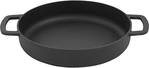 Combekk Gusseisenpfanne, Dutch Oven, Frei von BPA und PFAS, 100% Recycelt, 28cm, 2 seitengriffen Für alle Herdarten, Schwarz