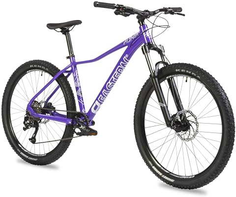 Eastern Bikes Ladies Alpaka Mountain Bike with 27.5 Wheel/Tire in 3 Frame Sizes for a (Large - 19 Frame, Purple)
