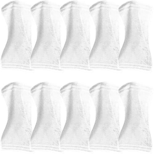 Erwin Müller Gästetuch Heidelberg 10er- Pack, 100% Baumwolle weiß Größe 30x50 cm - weiche Qualität, saugstark und strapazierfähig - praktisch durch Schlaufe