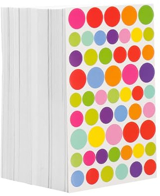 30 adesivi colorati a pois, autoadesivi, rotondi, in diversi colori, piccoli punti adesivi rotondi per organizzare, premiare in classe, pianificare