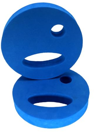 Set di 2 dischi da nuoto in EVA, con impugnatura resistente, strumento per fitness in piscina con facile utilizzo, resistenza regolabile, ideale per principianti
