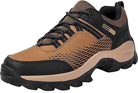 Generisch 2022 Hombres Zapatos de Senderismo Al Aire Libre Ultraligeros Deportivos Casual Dedo Redondo Cómodo Deportivo Zapatos Para Correr Zapatos De Esquí De Fondo Para Hombre, marrón, 40 EU