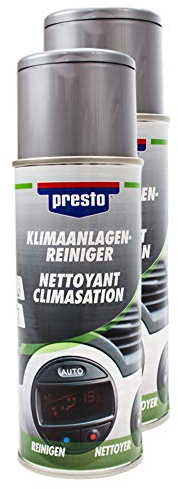 Presto 2X 215995 KLIMAANLAGENREINIGER Reinigung LUFTERFRISCHUNG DUFT 400 ml