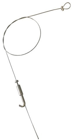 40KG Picture Hanging Cable kit Suspended Steel Wire Rope for Mirror & Photo Display (2 Meter (6.56 Feet) Long Kit)