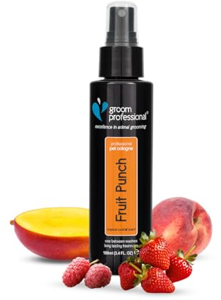 GROOM PROFESSIONAL Fruit Punch Hundeparfüm - Hundeparfüm-Spray - Frisches Duftspray für Hunde Gegen Geruch - Tropischer Duft - Fruchtiger Duft - Perfekt für Zwischen den Waschgängen, 100ml