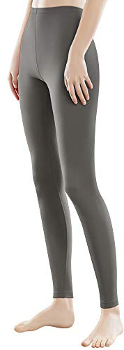 Libella Women Long Leggings Multicolored with high Waist Slim fit Fitness Pants Sport Made of Cotton 4108 Gray L