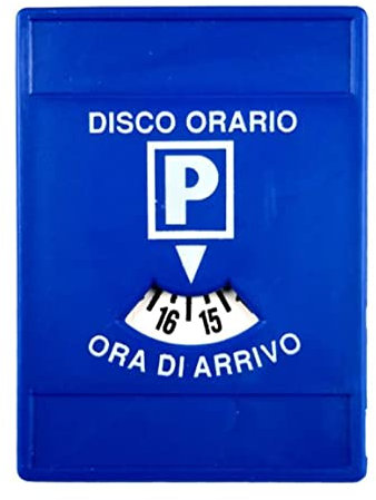 GUTE LINES Disco Orario Parcheggio, Disco Ora di Arrivo 8-20, Disco Orario Europeo Unificato (8 x 5.8cm)