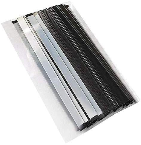 Pmandgk 100 lazos de lata de alambre, doblables, para bolsas de café, bolsas de café, bolsas de sellado de bolsas de alimentos horneados, 5.5 pulgadas, color negro