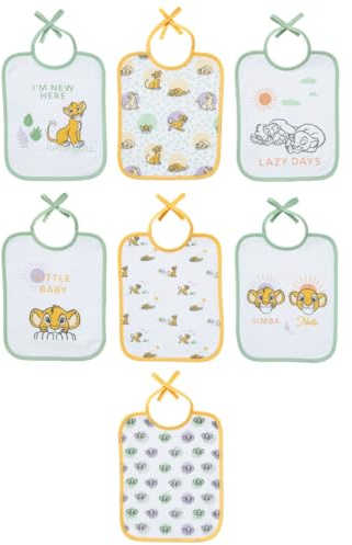 Babycalin Lätzchen zur Geburt, König der Löwen, Cosy, 20 x 25 cm, 7 Stück