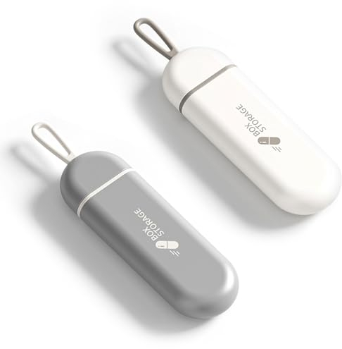 VYIBPDY 2 Stück tablettenbox 7 Tage mit 3 Fächern, pillendose klein für unterwegs