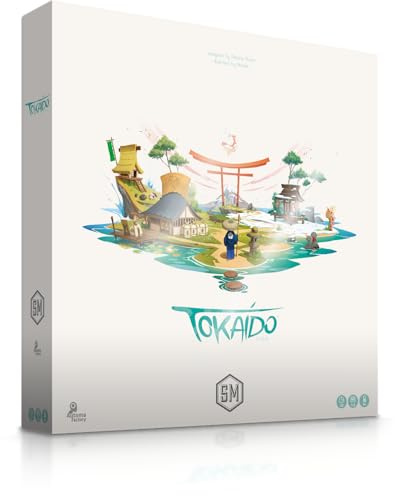 Stonemaier Games: Tokaido (Base Game) by Antoine Bauza | A Zen Strategy Board Game About Traveling in Japan for Adults and Family | Journey and Exploration from Kyoto to Edo | 1-5 Players, 45 Mins