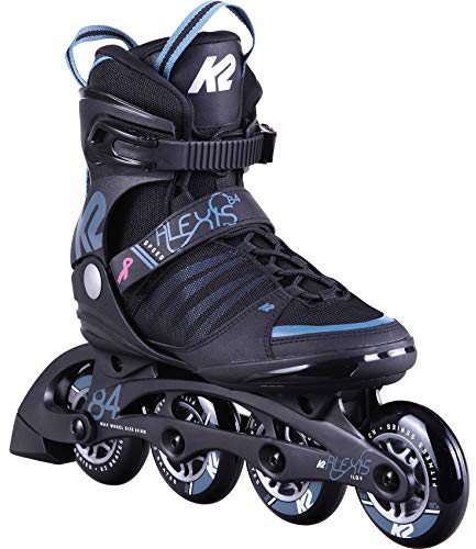 K2 Skates Damen Inline Skates ALEXIS 84 SPEED ALU, black - steel blue, 30D0270.1.1.095
