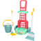 COLORBABY 45714 - My Sweet Home Reinigungswagen / Inklusive 5 Teile: Spielzeugbesen, Kehrschaufel, Mopp und Eimer / Reinigungswagen für Kinder