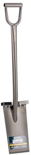 Gemplers All Steel Spade, Self-Sharpening Blade, Two Removable Footpads, 40.5 L