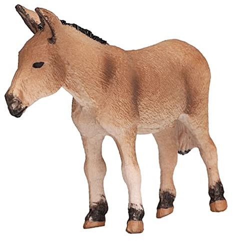 Vaguelly Adorno De Burro De Escritorio Juguete De Burro De Modelo De Animal De Granja para Decoración Infantil y Hogar Adorno De Donkey para Jardín o Estantería