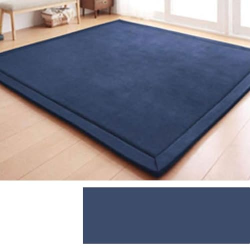 DSSHENGDS Alfombra de Sala de Alfombra Suave Lavable Moderna, Antideslizante.Manta de Juegos Alfombra Yoga,Ejercicio y Gateo De Terciopelo Coral Grueso Moderna 2cm-B- 100 * 200cm